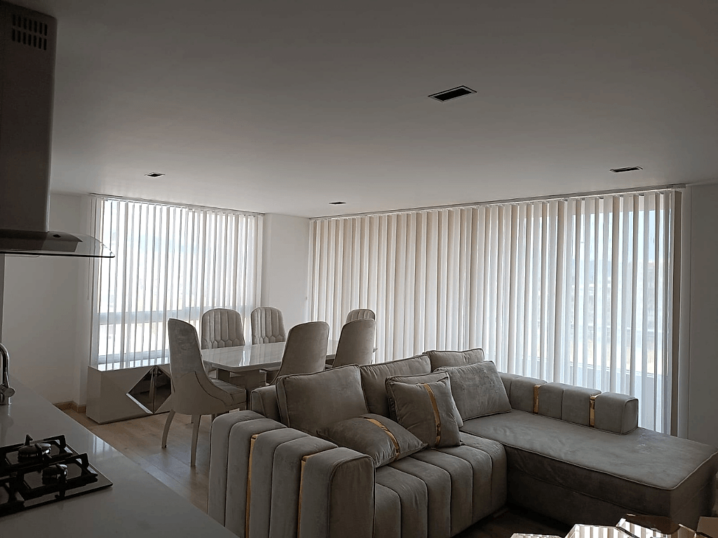 cortina para sala sheer vertical