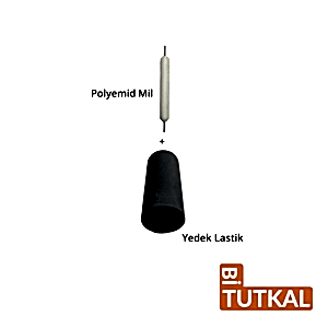 Umur Tutkal Sürme Merdanesi Yedek Lastiği ve Polyemid Mili