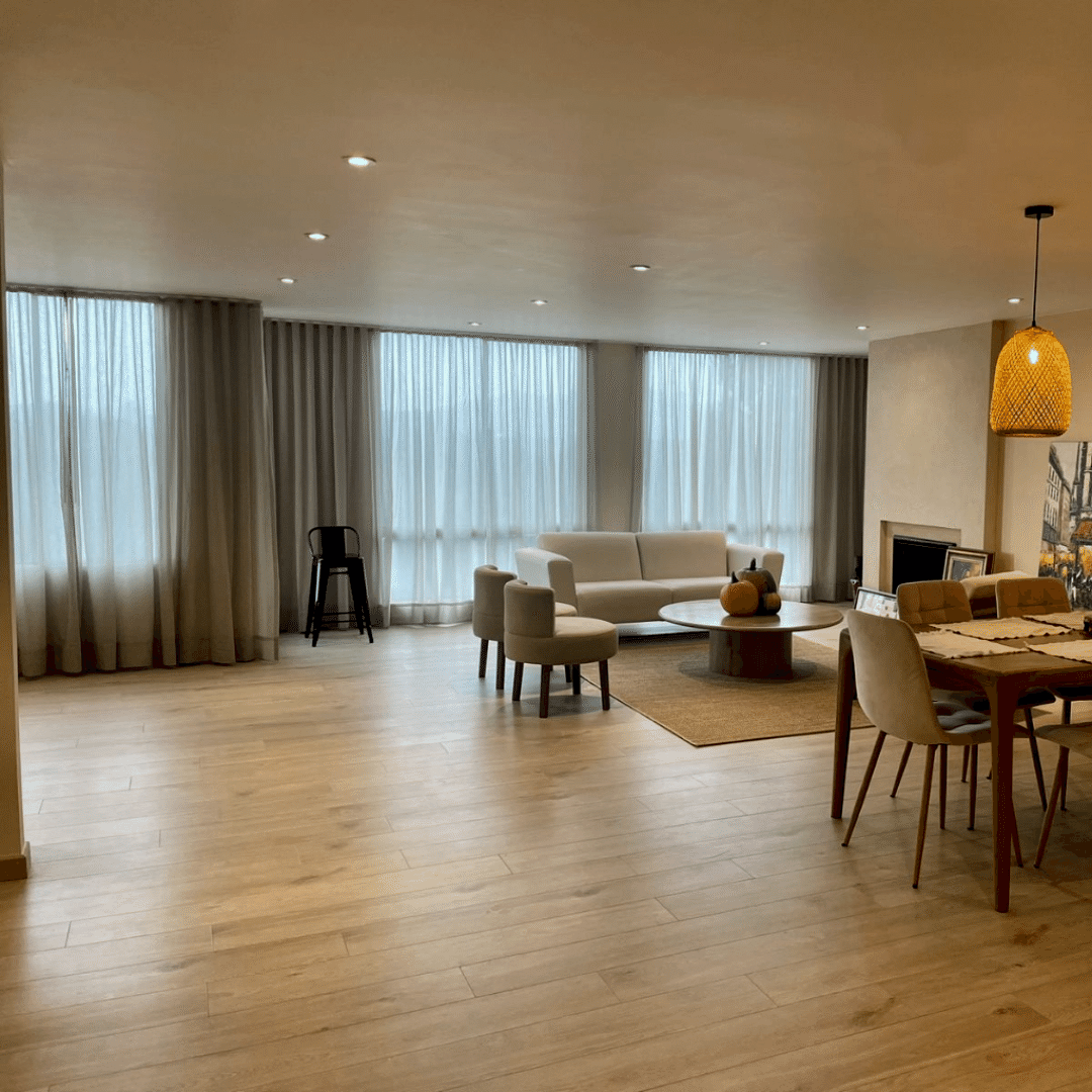 cortina en tela para sala
