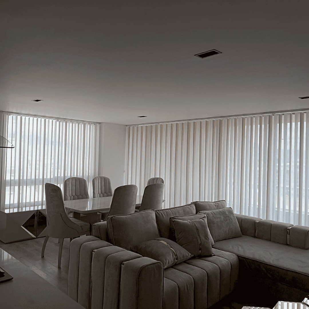 cortina para sala sheer vertical